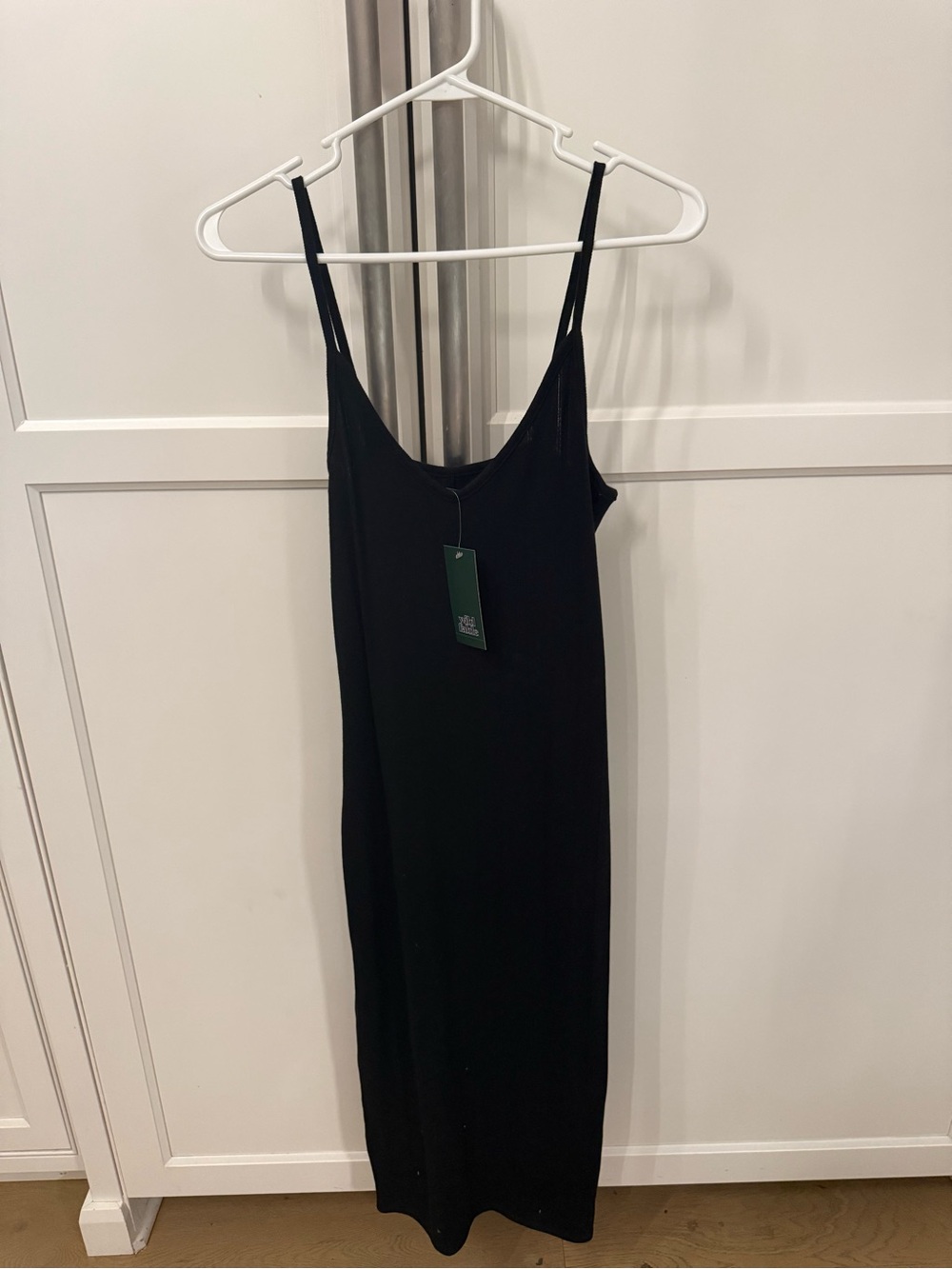 NWT Black Slip Maxi Dress with Spaghetti Straps - Wild Fable